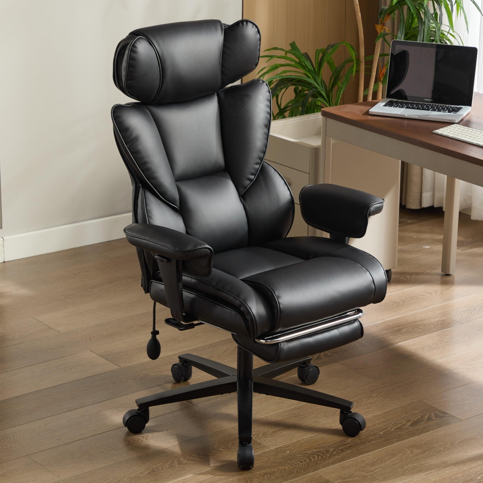 Big and Tall Leather Office Chair L9