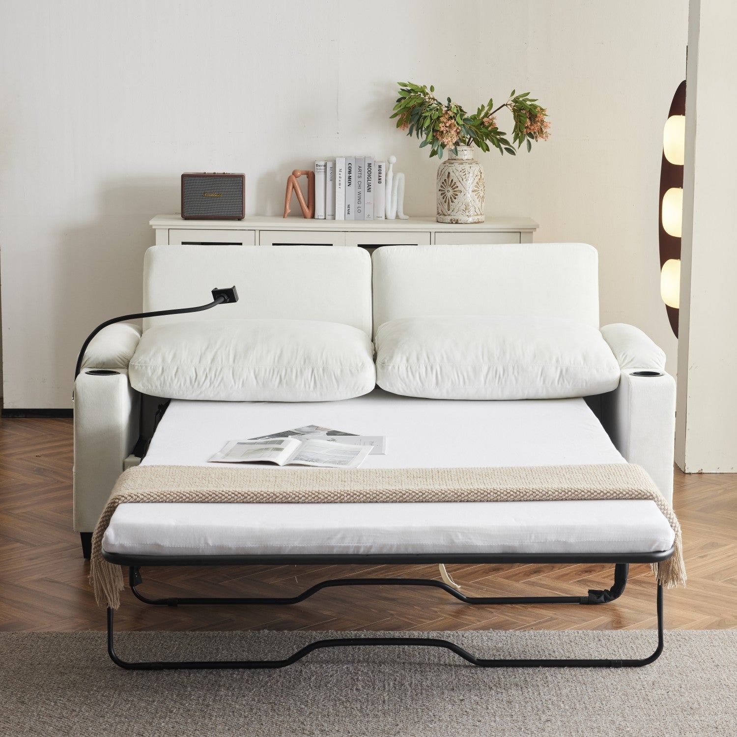 2-in-1 Convertible Sleeper Sofa Bed S8