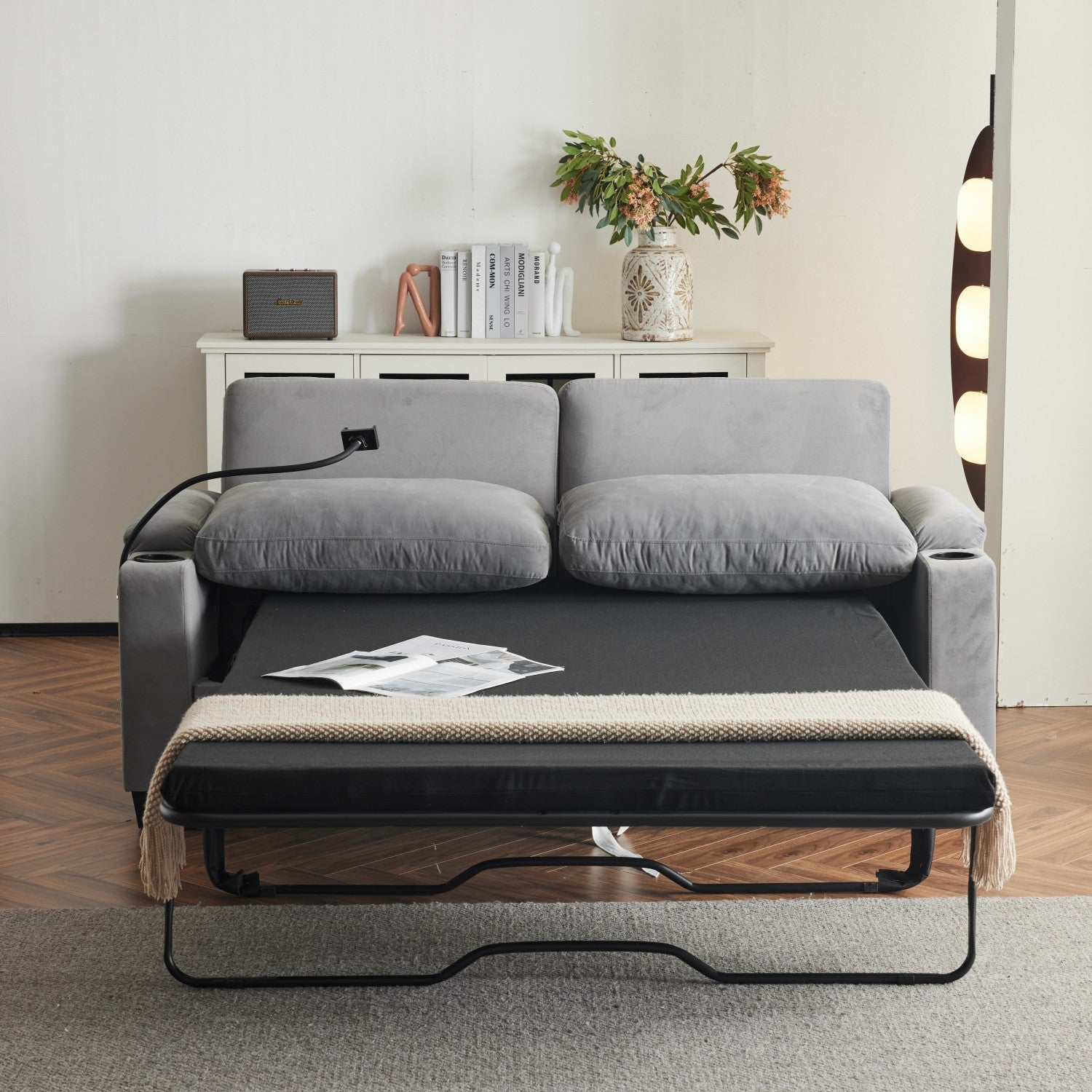 2-in-1 Convertible Sleeper Sofa Bed S8