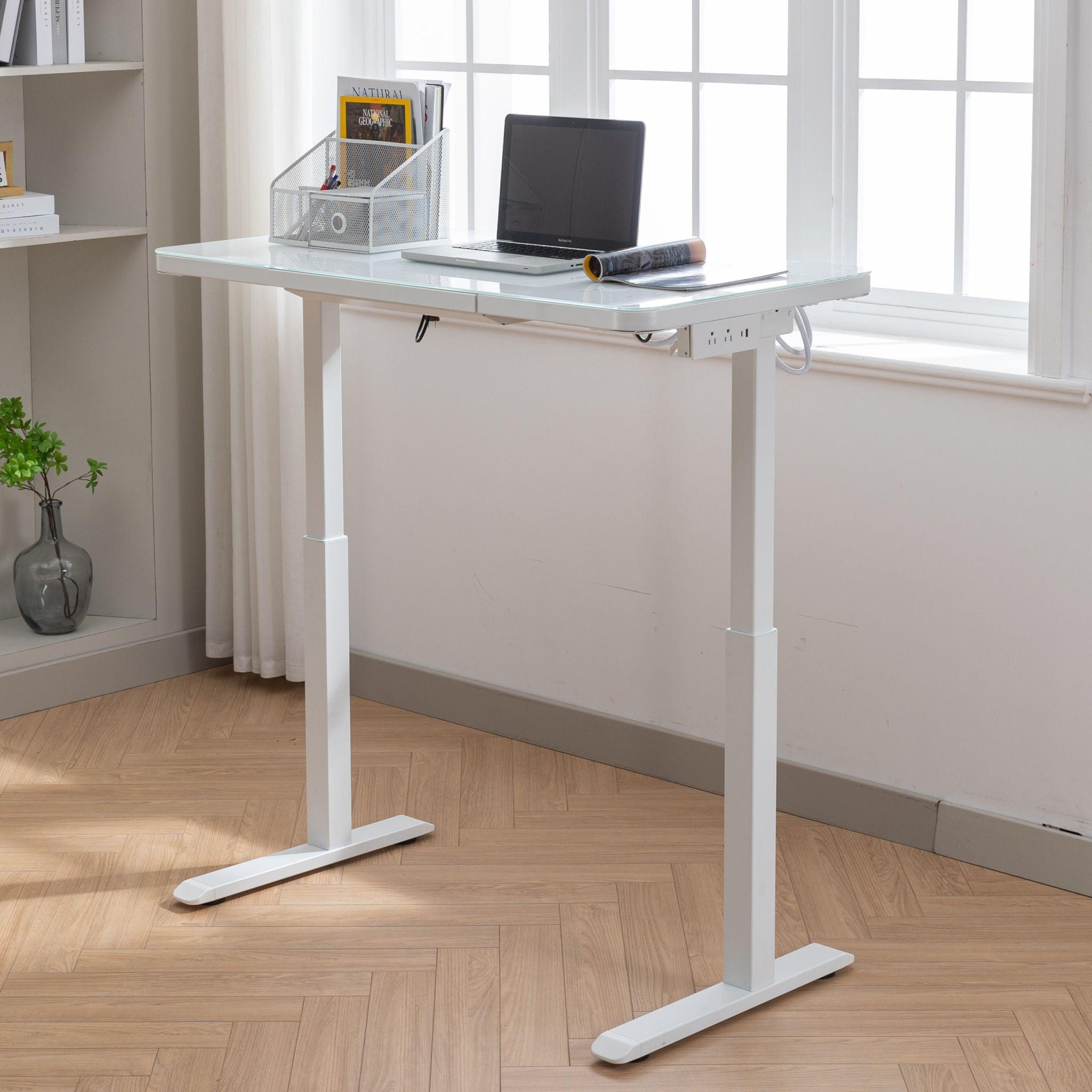 Electric Smart Standing Desk Pro With Tempered Glass Tabletop - Honsit Chair