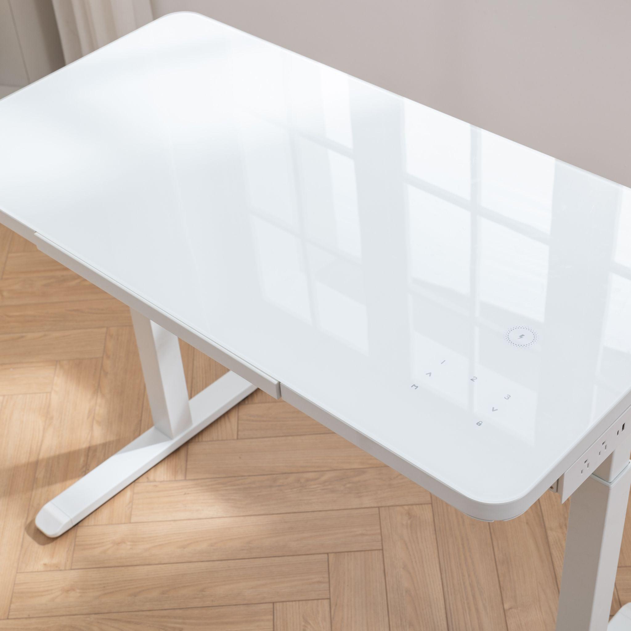 Electric Smart Standing Desk Pro With Tempered Glass Tabletop - Honsit Chair